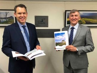 Scenic Rim Regional Council CEO Jon Gibbons with Mayor Greg Christensen. Photo: Supplied.