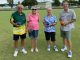 Players keen to start another year of Paddle Pop Pairs: Bruce Williams, Faye Hines, Donna and Geoff Rixon.