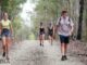 The Livingston family doing Kokoda Legacy Challenge - Jasmine and Troy in front with Emily and Kirsty behind. Photo by SOK Images.