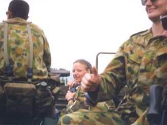 : Canungra’s Sascha Watson who’s career in the RAAF saw her deployed on numerous international missions.