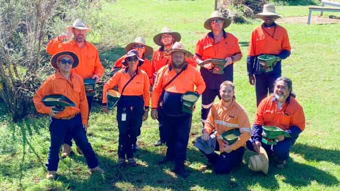 Fire ant team training at Acacia Court