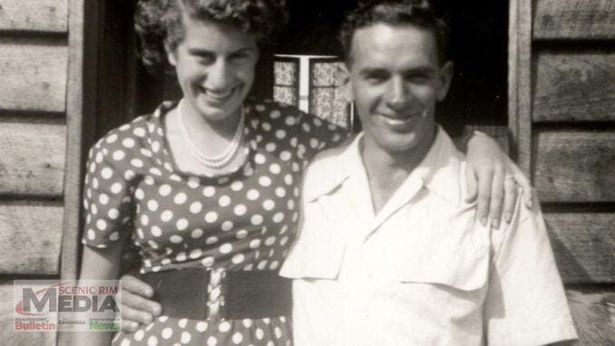 Herb and Joan Flesser engagement photo 1954